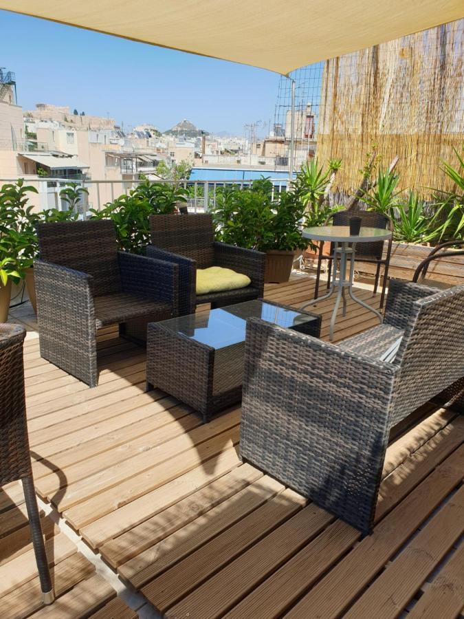 Renovated Studio With Roof Garden Access, 15 M Walk To Acropolis Apartment เอเธนส์ ภายนอก รูปภาพ